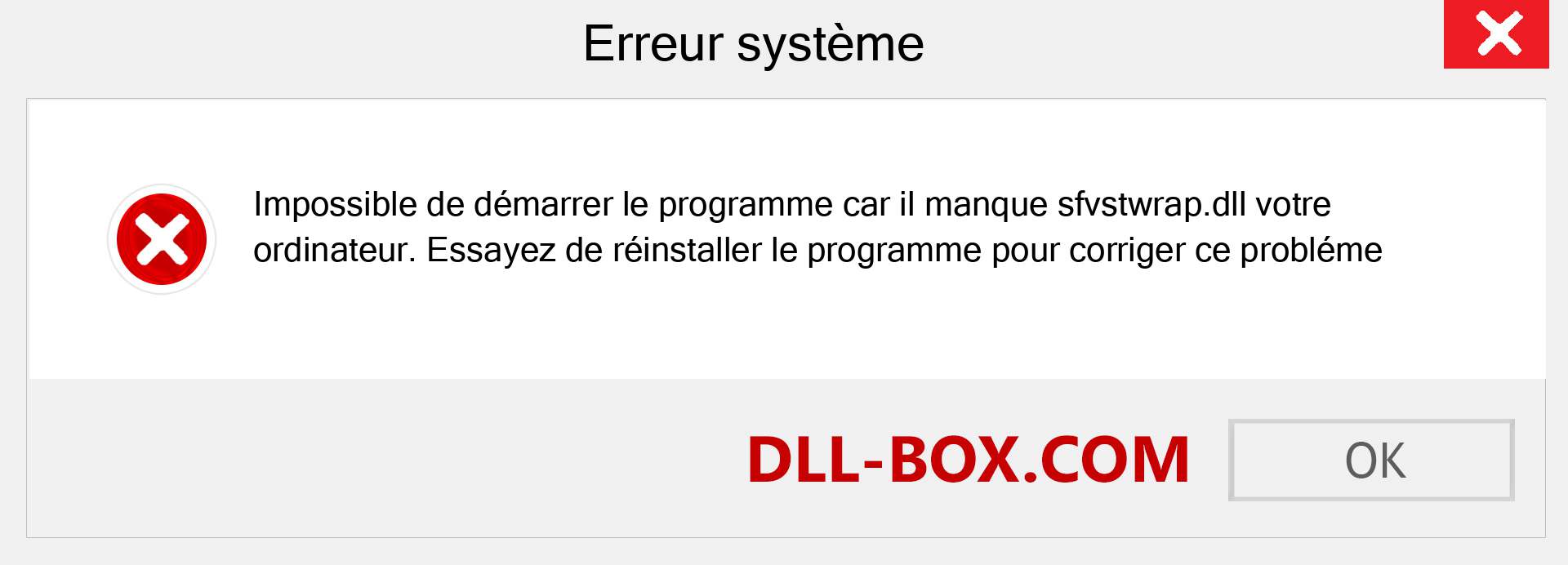 Le fichier sfvstwrap.dll est manquant ?. Télécharger pour Windows 7, 8, 10 - Correction de l'erreur manquante sfvstwrap dll sur Windows, photos, images